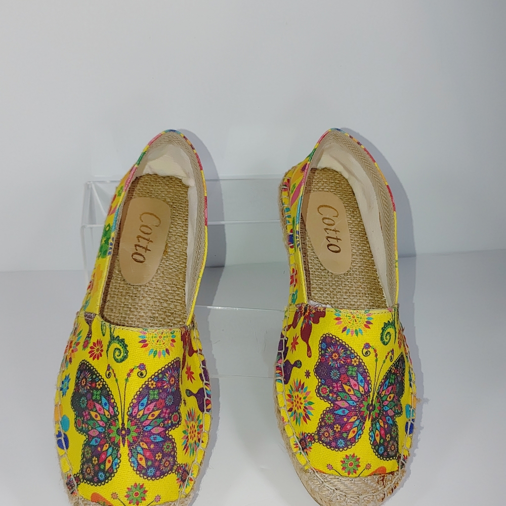 COTTO Women's Yellow Butterfly Espadrilles - Picture 8 of 9